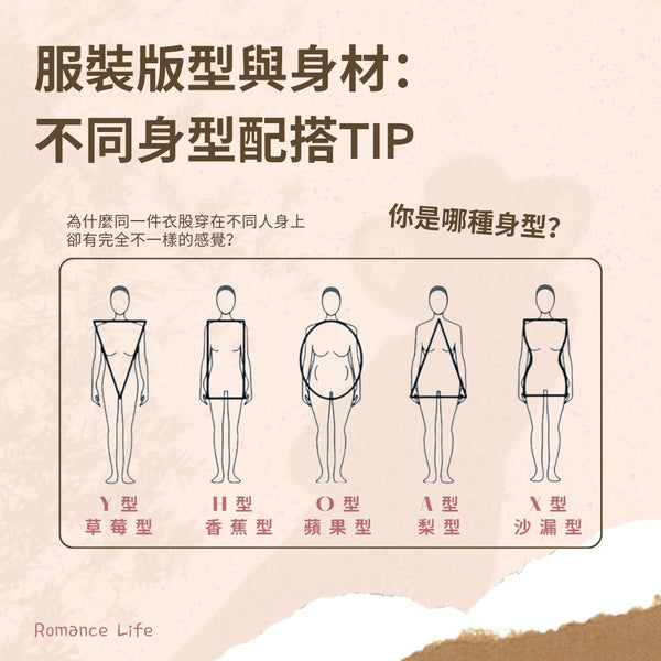 服裝版型與身材：不同身型配搭Tip