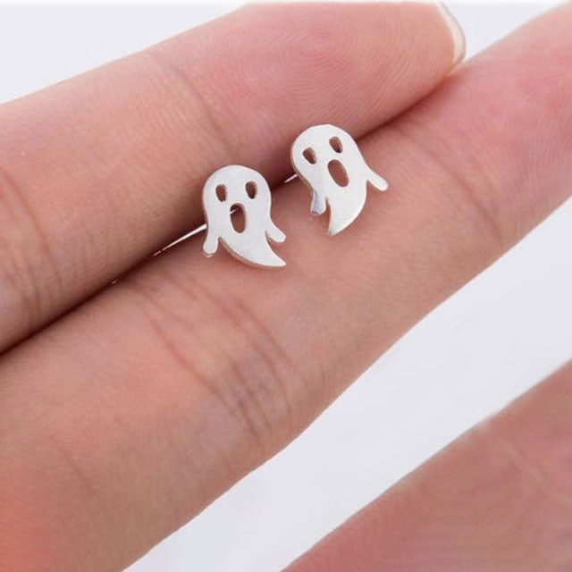 [Cute] 925 Silver Little Ghost Earrings 純銀可愛小鬼耳環