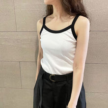 將圖片載入圖庫檢視器 Summer Two-tone round neck Top 夏日雙色圓領小背心
