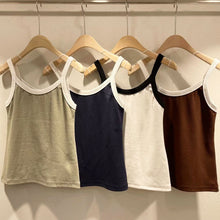 將圖片載入圖庫檢視器 Summer Two-tone round neck Top 夏日雙色圓領小背心
