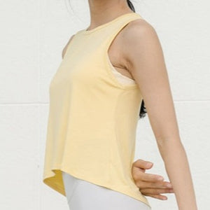 [New] Plain Cropped Sleeveless 純色荷葉擺無袖上衣
