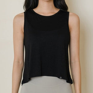 [New] Plain Cropped Sleeveless 純色荷葉擺無袖上衣