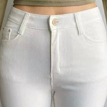 將圖片載入圖庫檢視器 Slim High Waist Cotton Jeans 顯瘦高腰綿質牛仔褲
