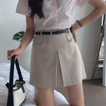 將圖片載入圖庫檢視器 Smart Causal Elegance Pocket High-Waist Skirt (with bottoming) OL斯文口袋高腰裙（連打底）
