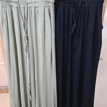 將圖片載入圖庫檢視器 Lazy casual cotton wide trousers 傭懶休閑棉質寬長褲
